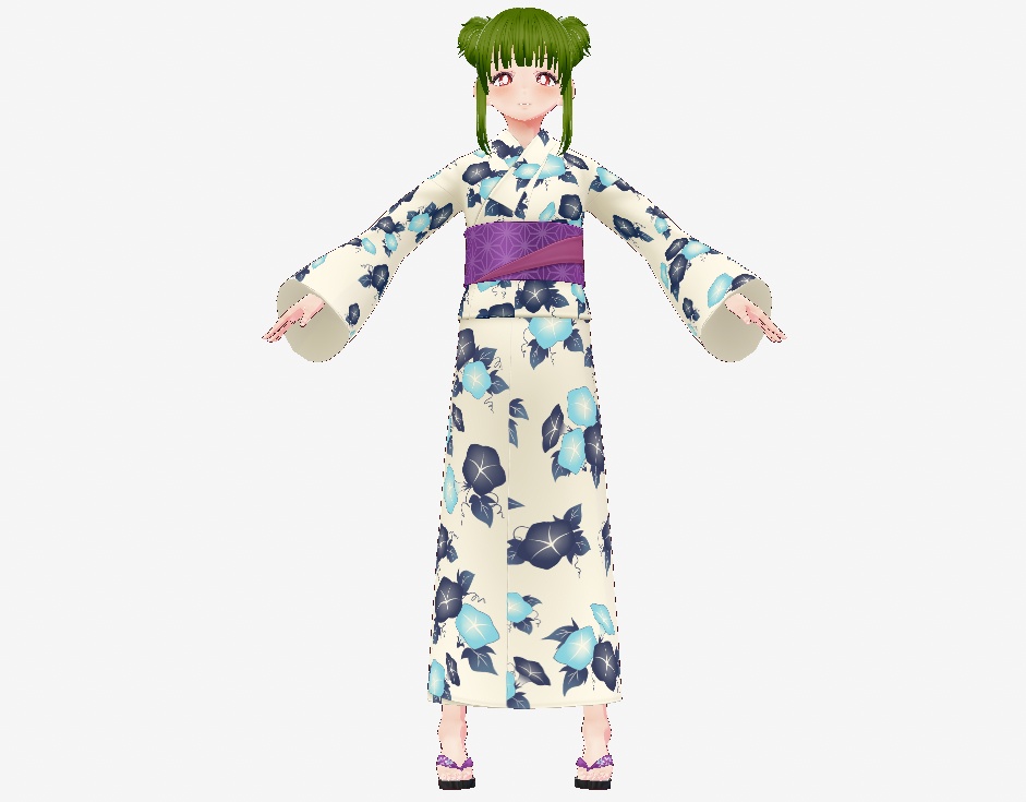 【vroid・VRM】オリジナル3Dモデル上村花