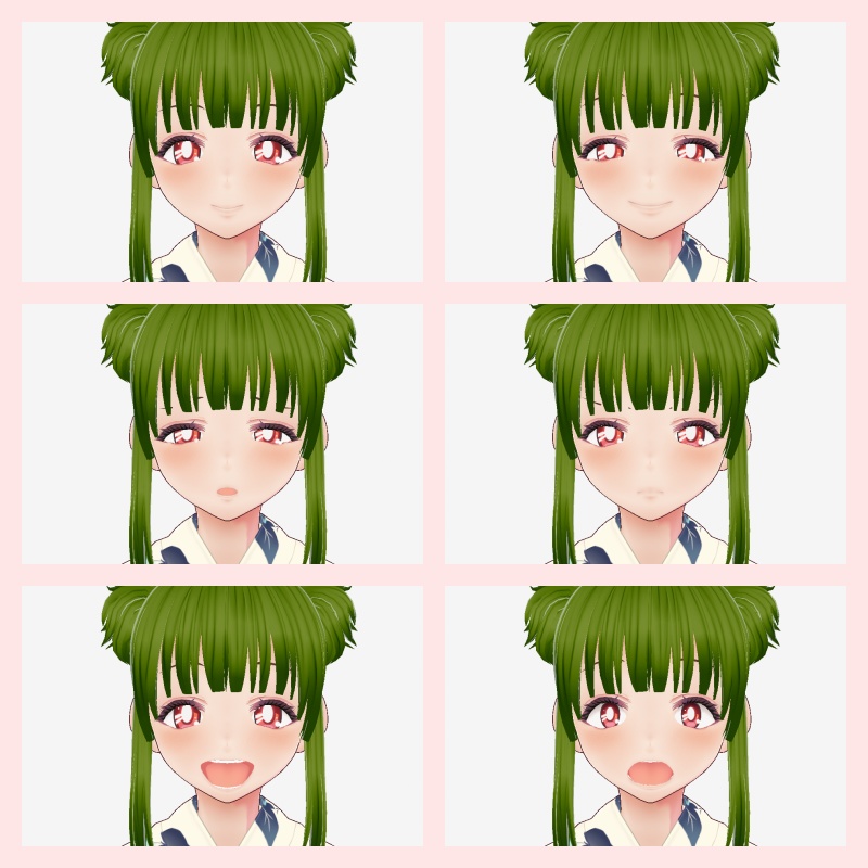 【vroid・VRM】オリジナル3Dモデル上村花