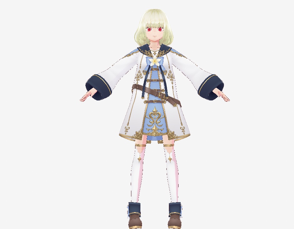 【vroid・VRM】オリジナル3Dモデルあら