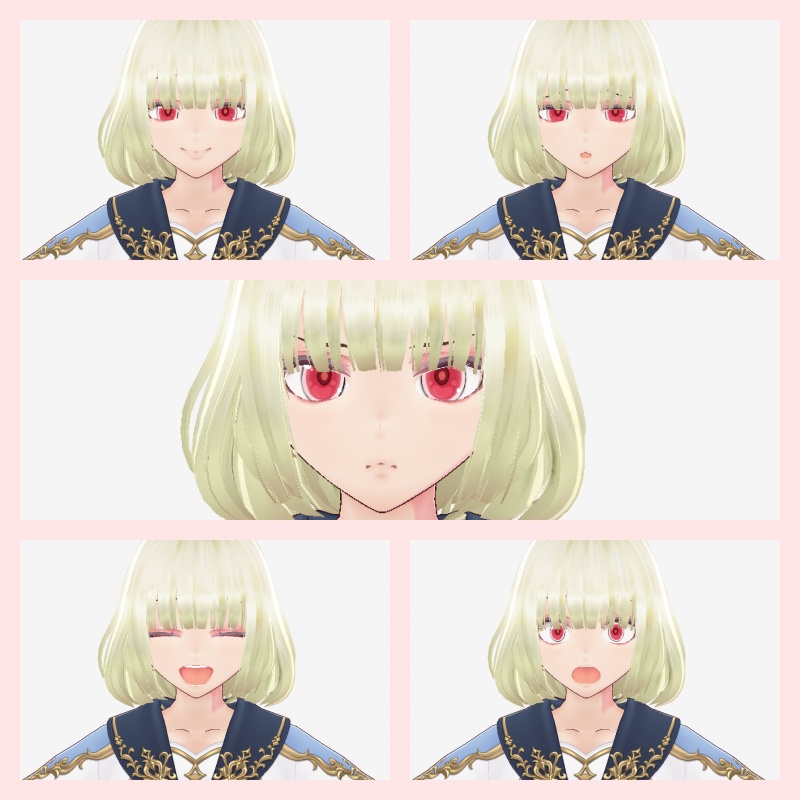 【vroid・VRM】オリジナル3Dモデルあら