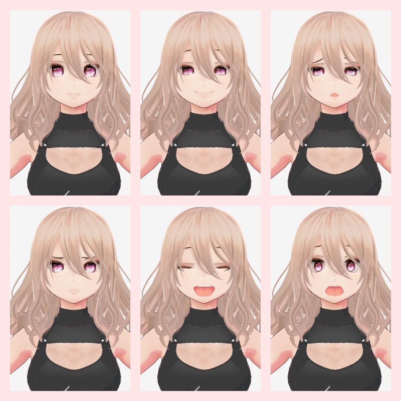 【vroid・VRM】オリジナル3Dモデルここ