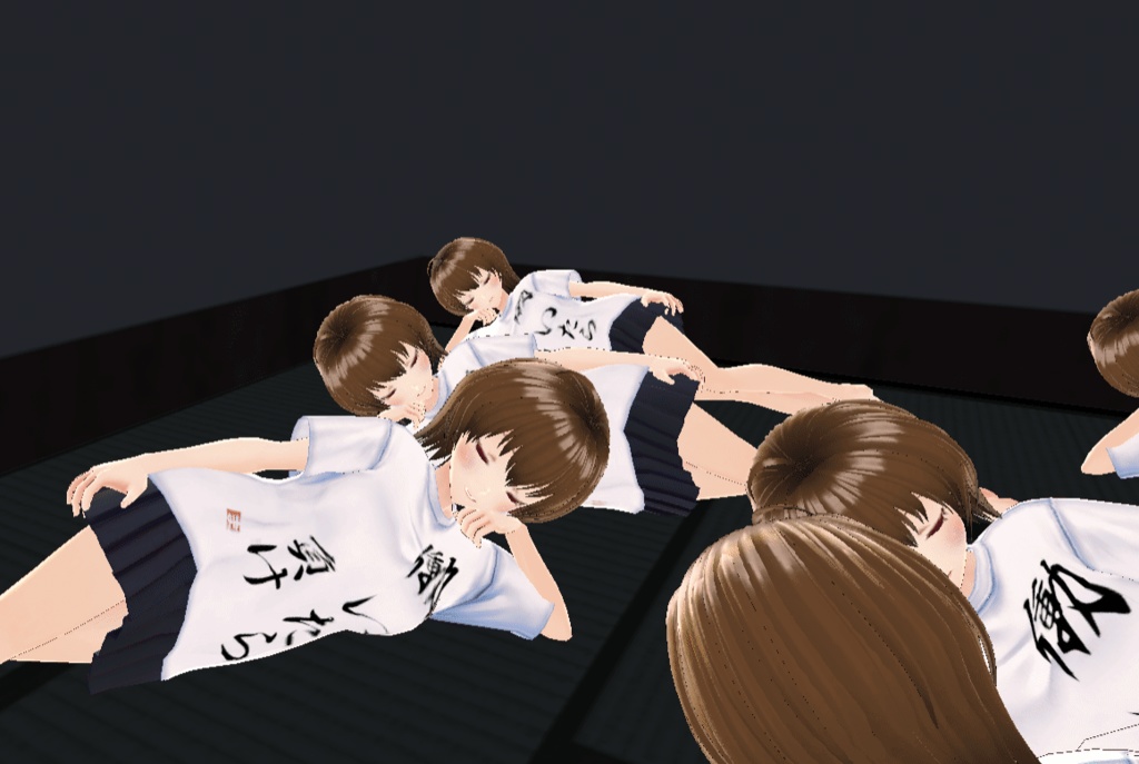 【無料版あり、商用法人利用OK】VRoid働いたら負けニートTシャツテクスチャ