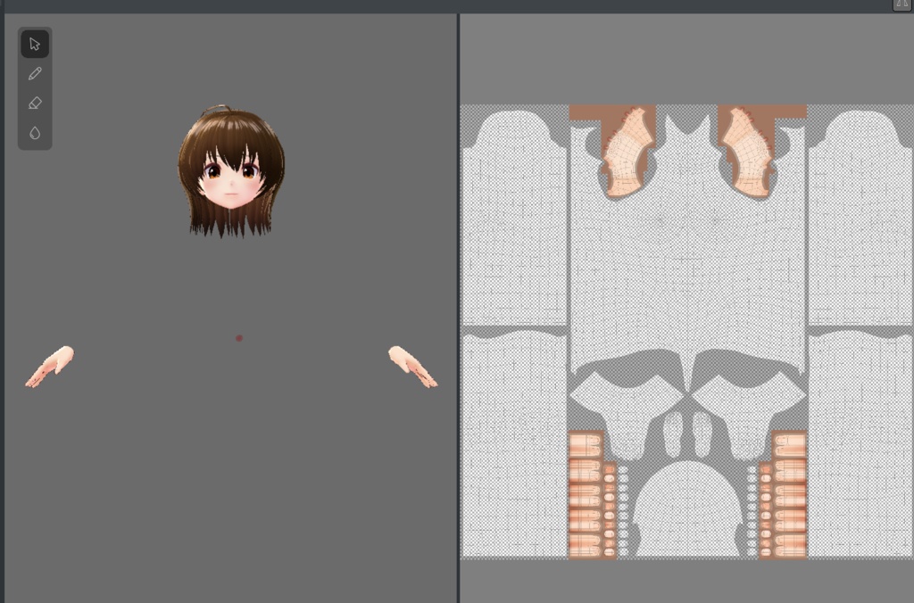 【無料】手だけの透過VRoidテクスチャ!エロ用やFPS用などに