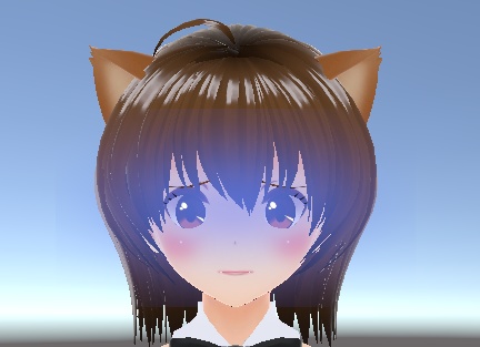 Unity用赤面+青ざめ+汗オブジェクト+差分 顔内部に仕込んでシェイプキーで表面に出せる