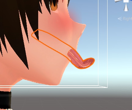 ペロペロできる舌ベロのUnityオブジェクト!ぶっかけ液体オブジェクトとシェイプキー付き