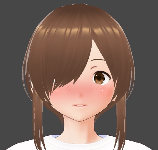 【赤面版あり VRoid顔肌テクスチャ】シンプルなつるぺた肌!レイヤー分けしたGIMPデータも