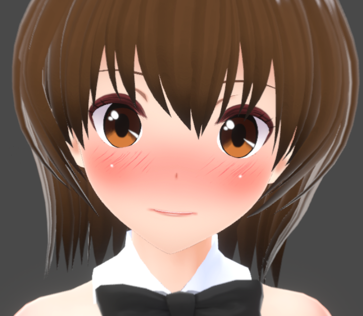 【赤面版あり VRoid顔肌テクスチャ】シンプルなつるぺた肌！レイヤー分けしたGIMPデータも