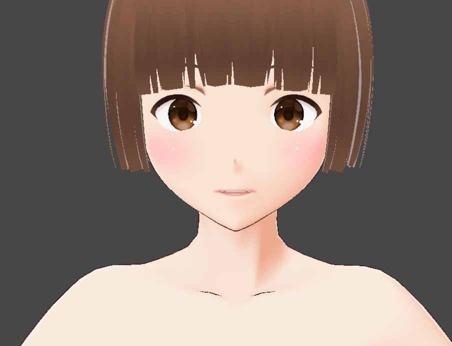 【赤面版あり VRoid顔肌テクスチャ】シンプルなつるぺた肌!レイヤー分けしたGIMPデータも