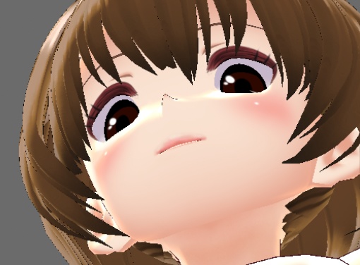 【赤面版あり VRoid顔肌テクスチャ】シンプルなつるぺた肌!レイヤー分けしたGIMPデータも