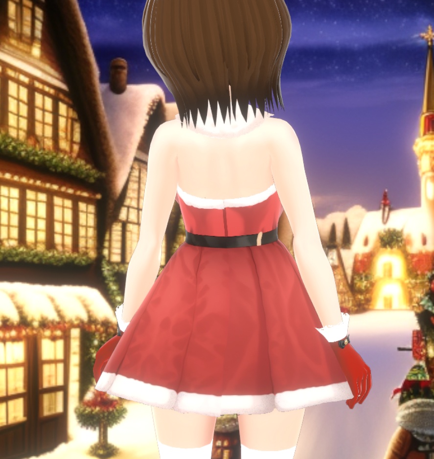 【クレジット不要・商用利用OK】クリスマスサンタ服風VRoidテクスチャ unity用サンタ帽子とGIMP作業データ付