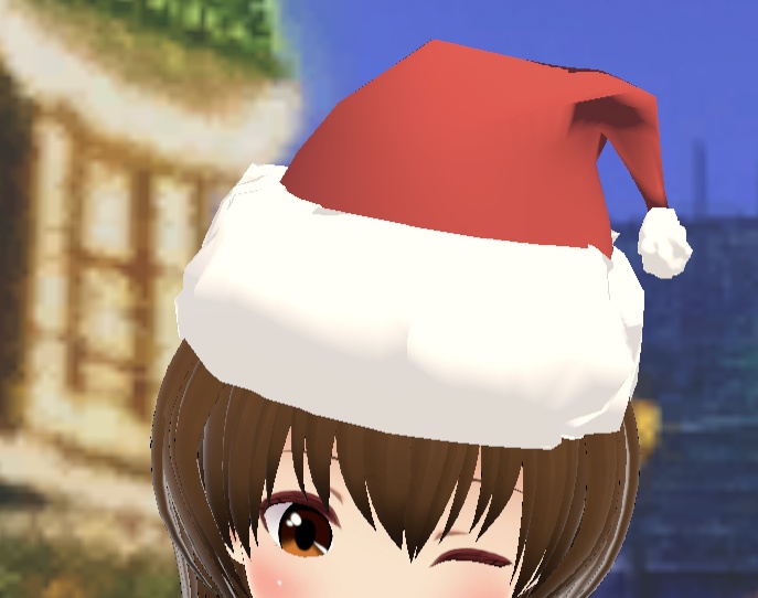【クレジット不要・商用利用OK】クリスマスサンタ服風VRoidテクスチャ unity用サンタ帽子とGIMP作業データ付
