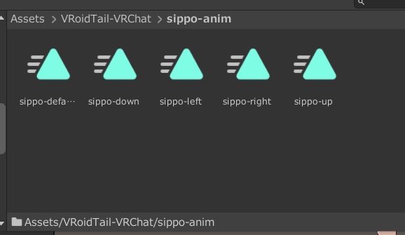 VRChatのExpression MenuでVRoidのキツネしっぽをTwo Axis Puppetで動かすやつ