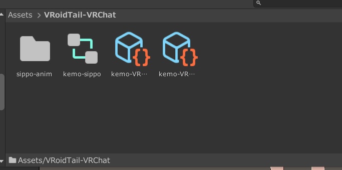 VRChatのExpression MenuでVRoidのキツネしっぽをTwo Axis Puppetで動かすやつ
