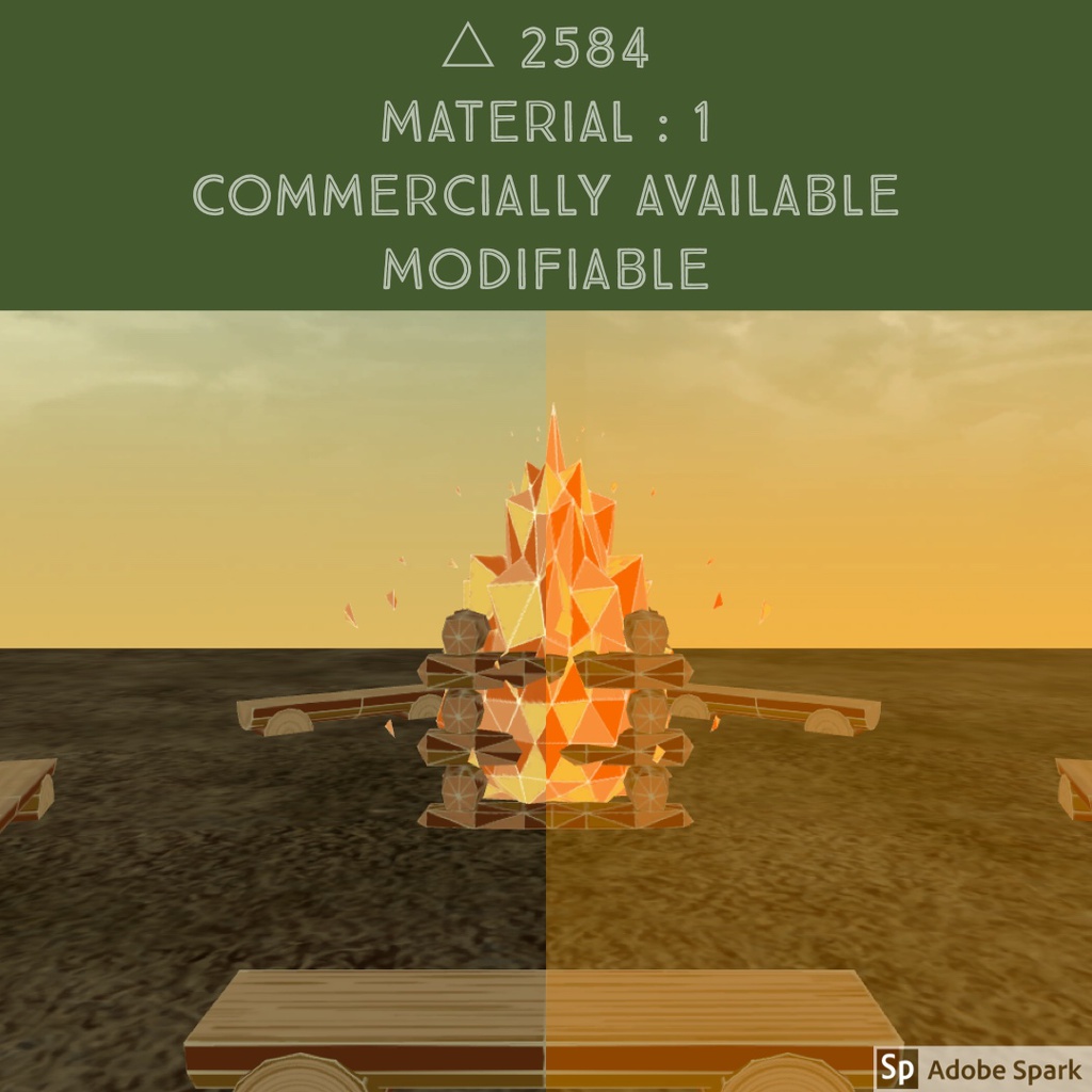 キャンプファイヤーセット (無償版あり)