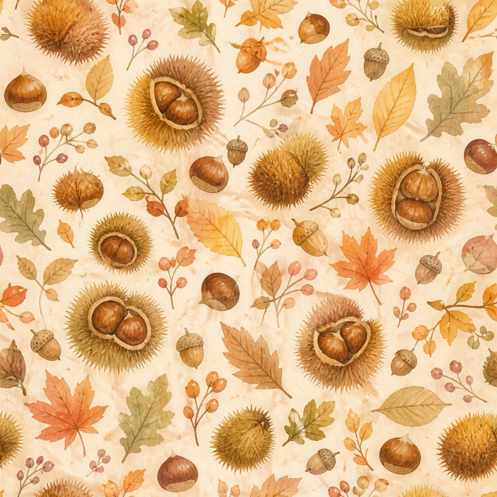 Chestnut Autumn｜栗と秋の葉