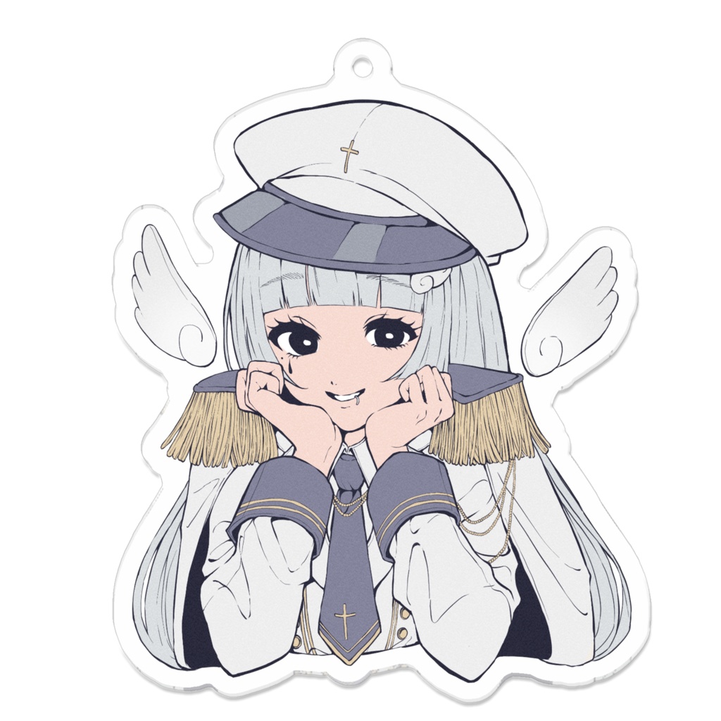 軍服れたんアクリルキーホルダー(70mm×70mm)