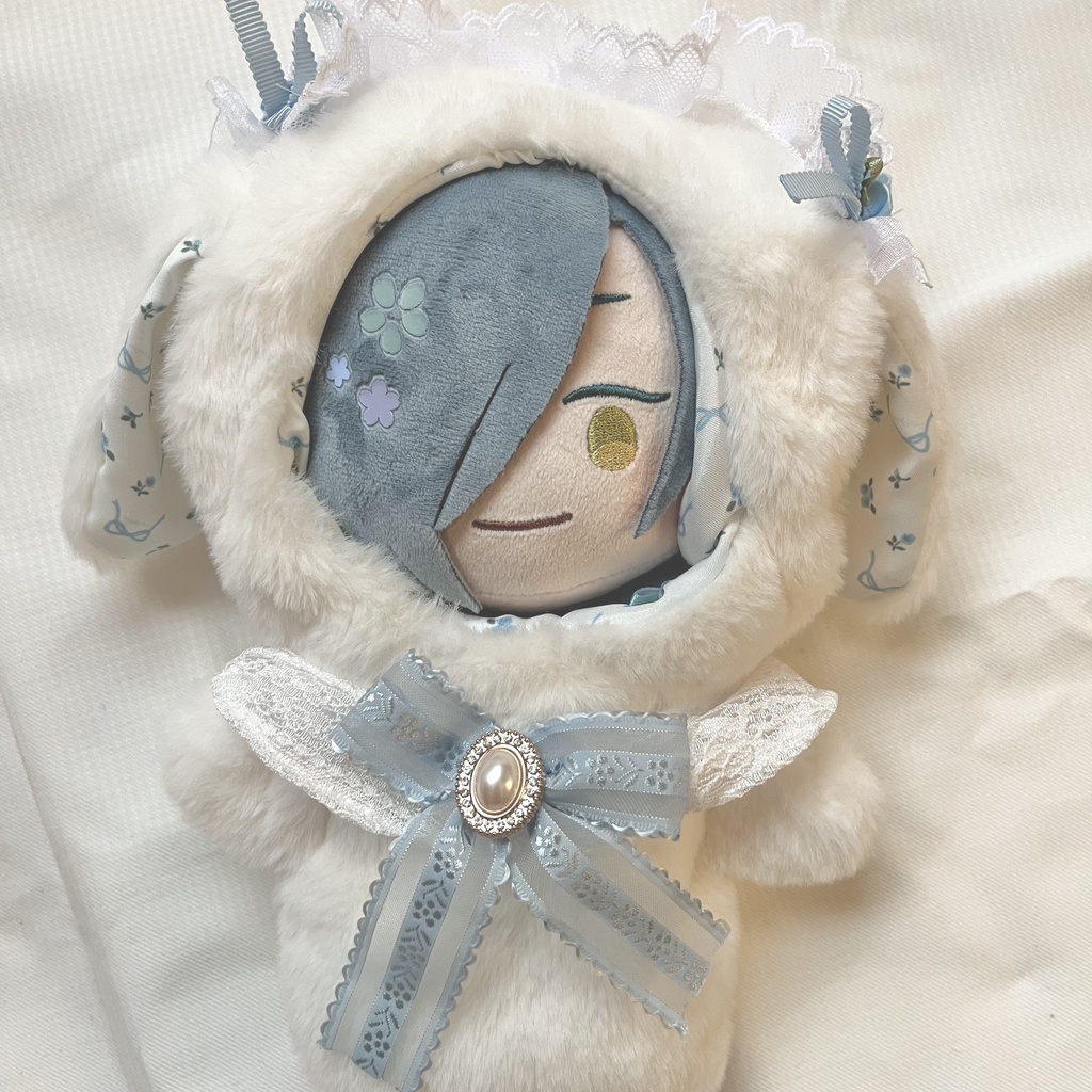 フラワーバニー着ぐるみ【わんぱく・20cmぬいサイズ】