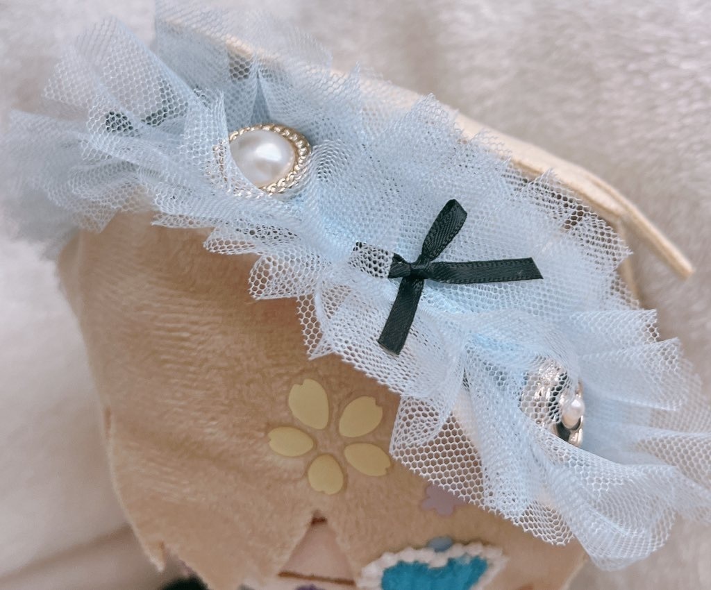 【わんぱくサイズ】チュールビジューカチューシャ