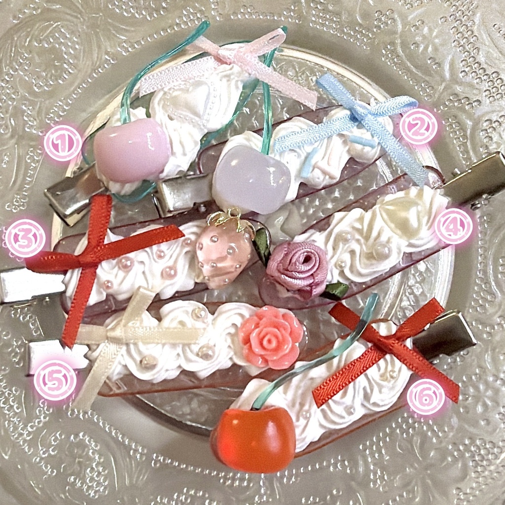 Sweetホイップヘアクリップ
