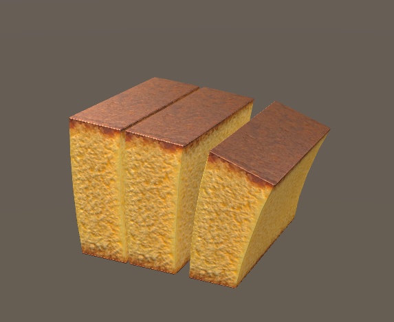 カステラ3切れ 食べ物アイテム