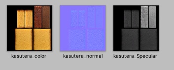 カステラ3切れ 食べ物アイテム