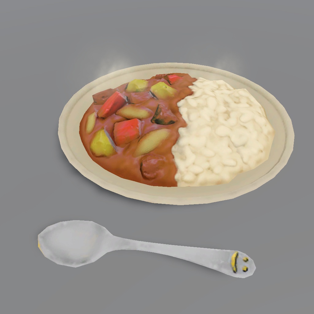 飾り人参カレーライスセット