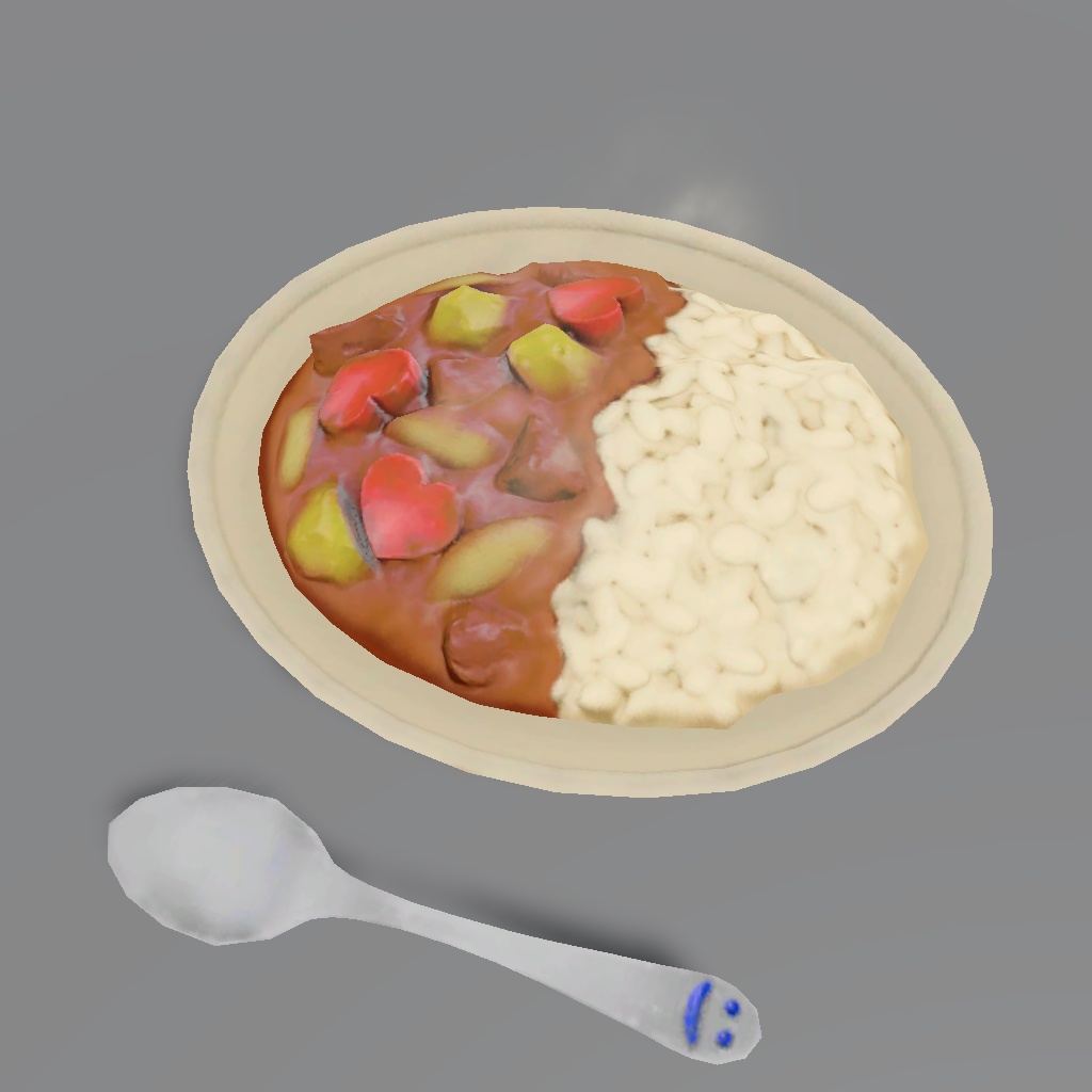 飾り人参カレーライスセット