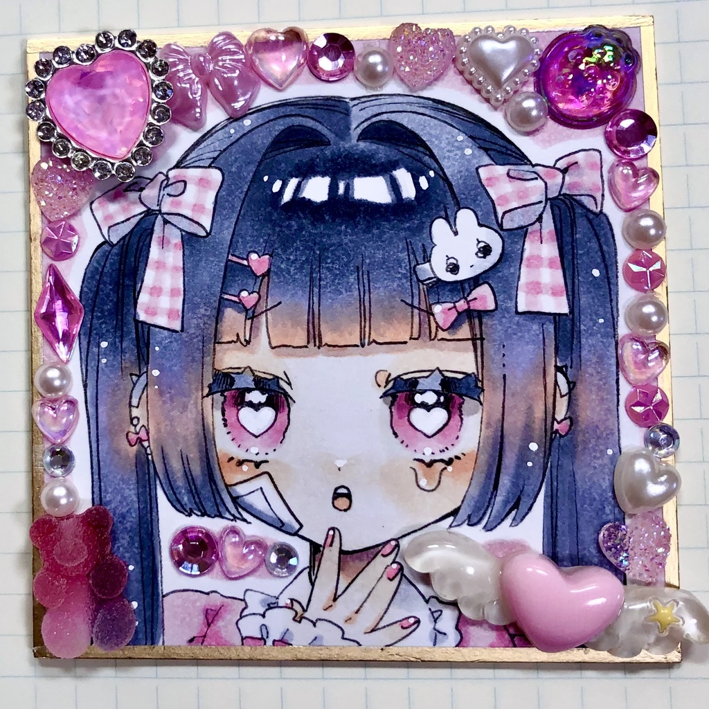 【ミニ原画】地雷系ちゃん^ . ̫ . ^