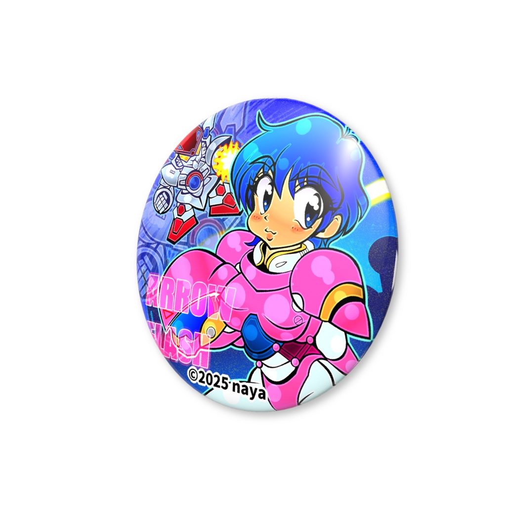 【非公式】アローフラッシュ描き下ろしイラスト缶バッジ(バリュー)