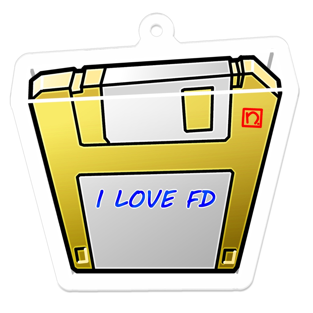 I LOVE FDアクリルキーホルダー(イエロー)