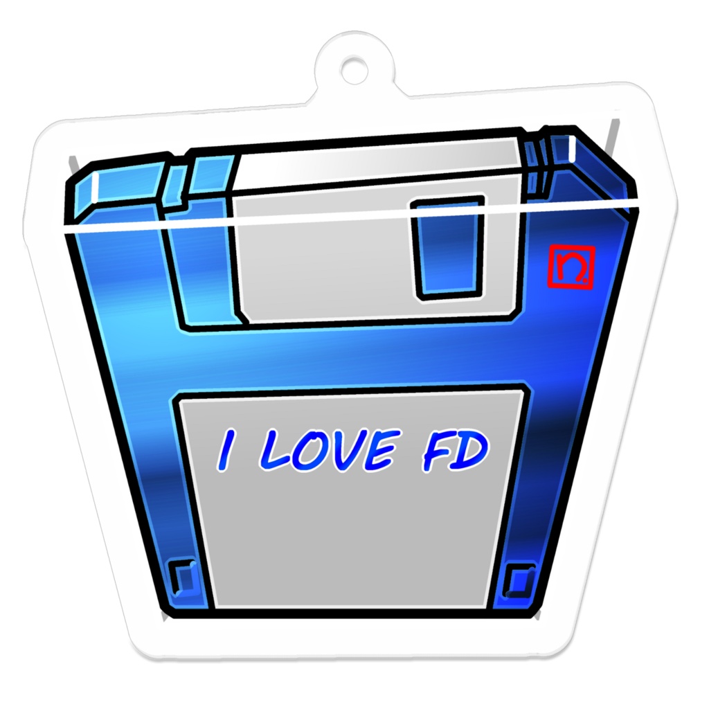 I LOVE FDアクリルキーホルダー（EXブルー）