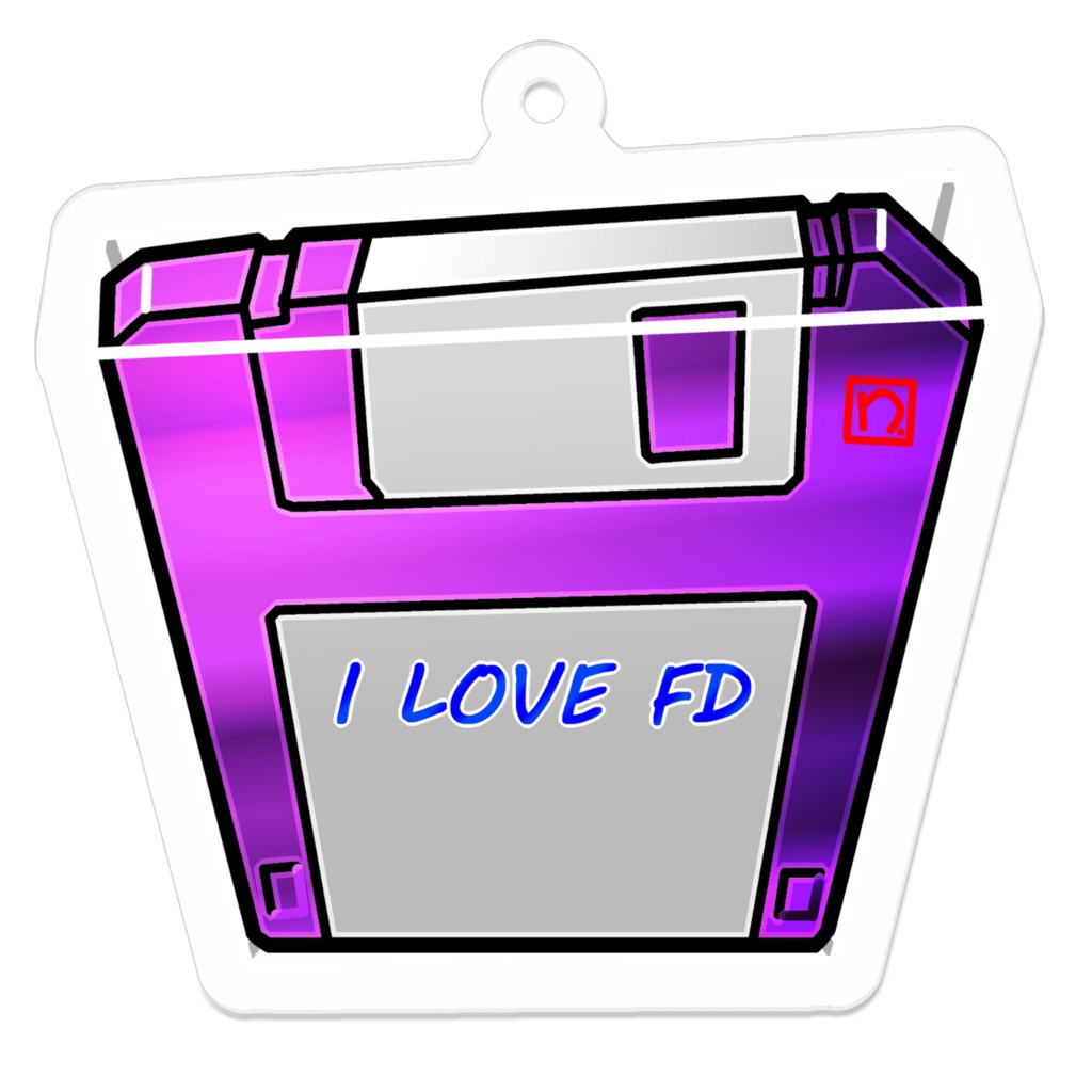 I LOVE FDアクリルキーホルダー（EXパープル）