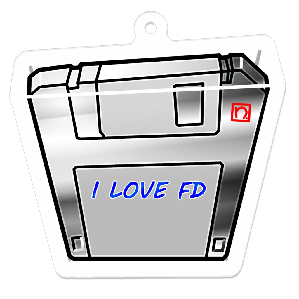 I LOVE FDアクリルキーホルダー（EXシルバー）