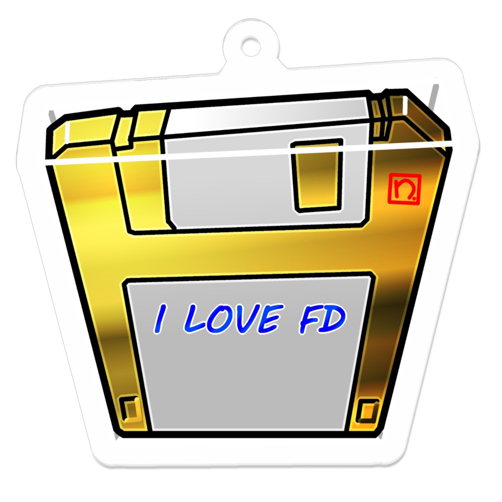 I LOVE FDアクリルキーホルダー(EXゴールド)
