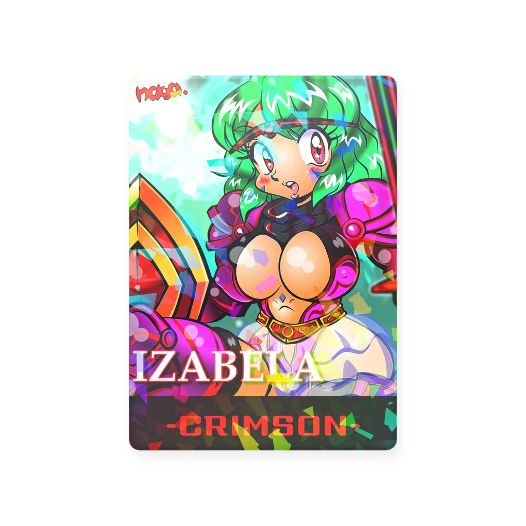 クリムゾンイザベライラストホログラムトレーディングカード