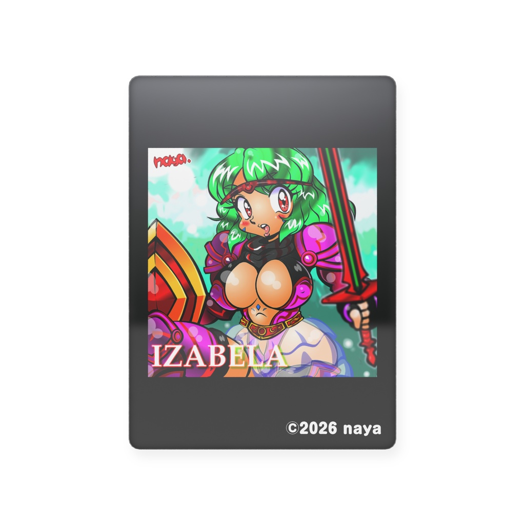 クリムゾンイザベライラストホログラムトレーディングカード