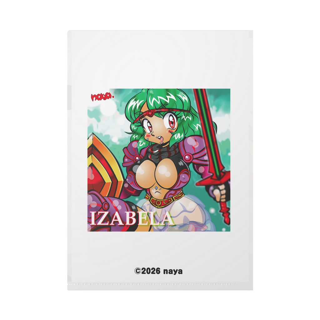 クリムゾンイザベライラストクリアファイル(v2.0)