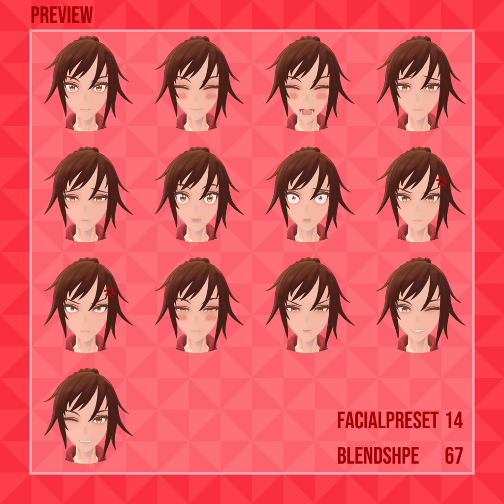 【VRCHAT向けオリジナルモデル】ハジメ