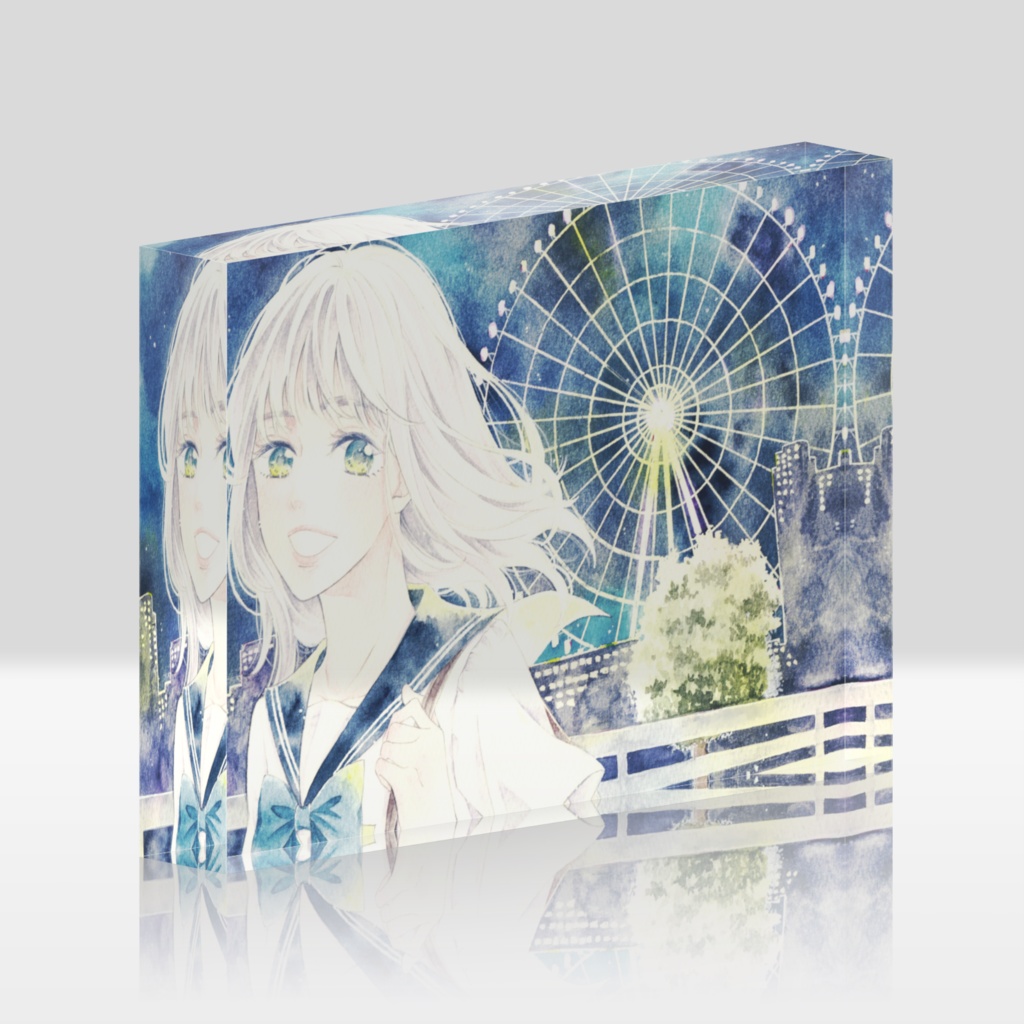 観覧車と女の子