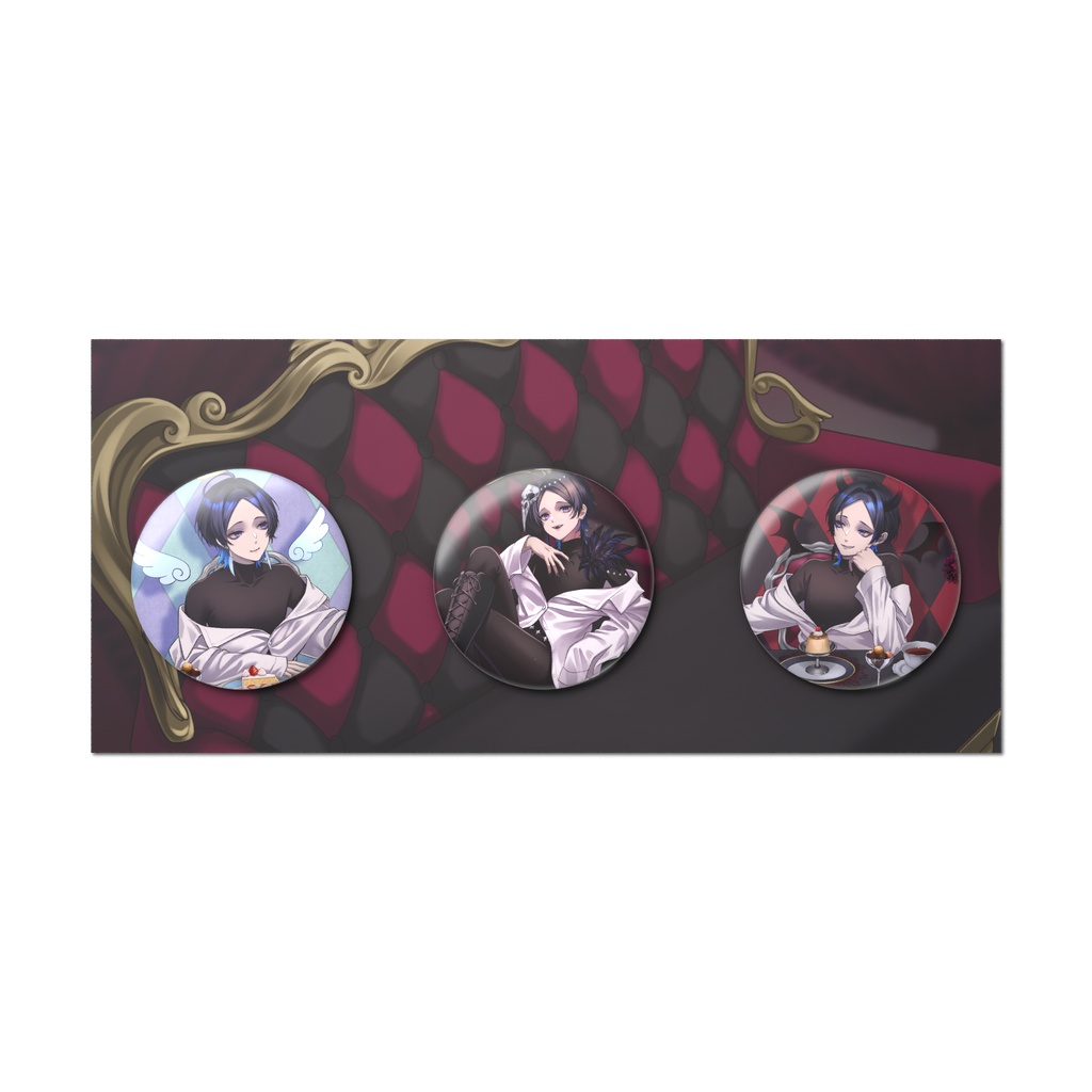 5周年記念　ワールドイズマイン　缶バッジ3種セット