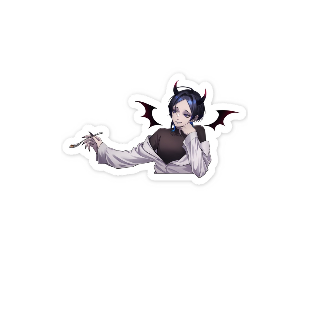 5周年記念 ワールドイズマイン Devil.ver スマホステッカー