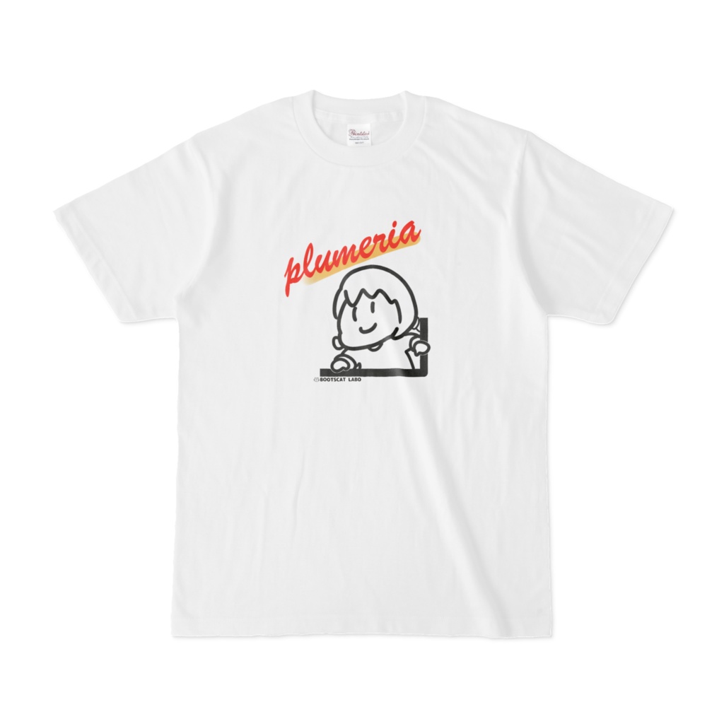プルメリアTシャツ（乗り出し）