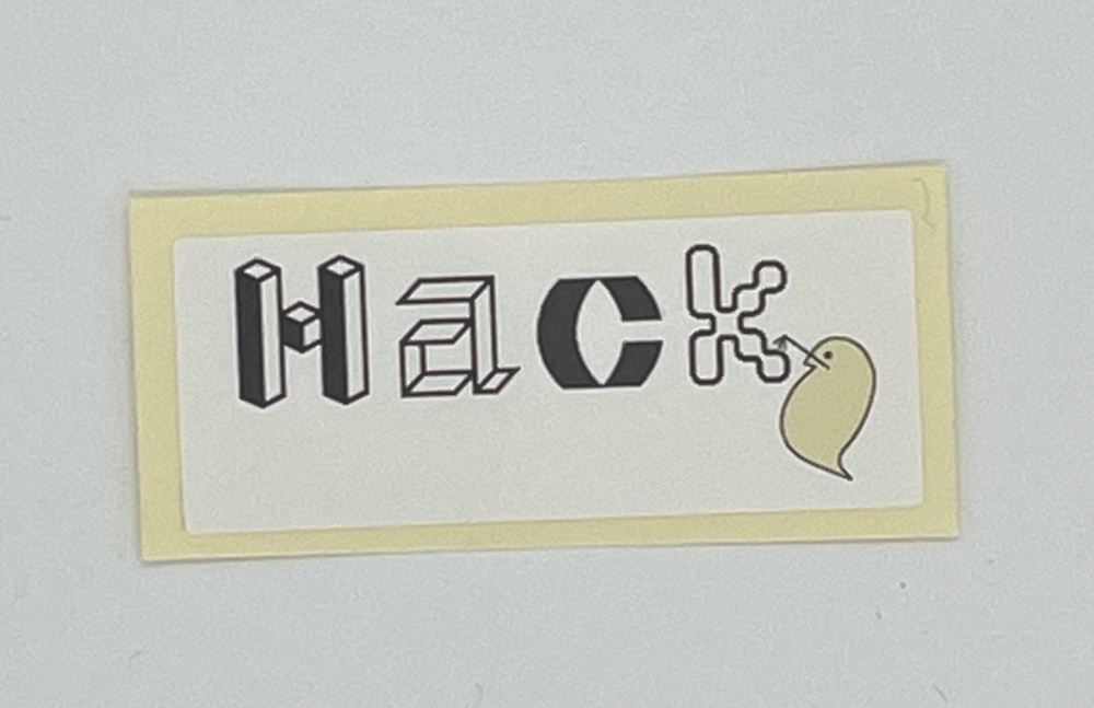 「Hack×ミジンコ」オリジナルステッカー