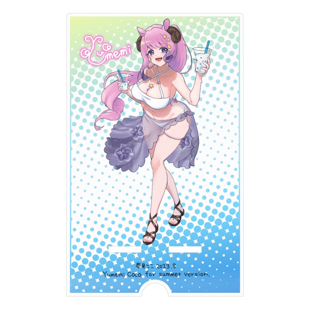 夢見ここ アクリルスマホスタンド(水着ver.)