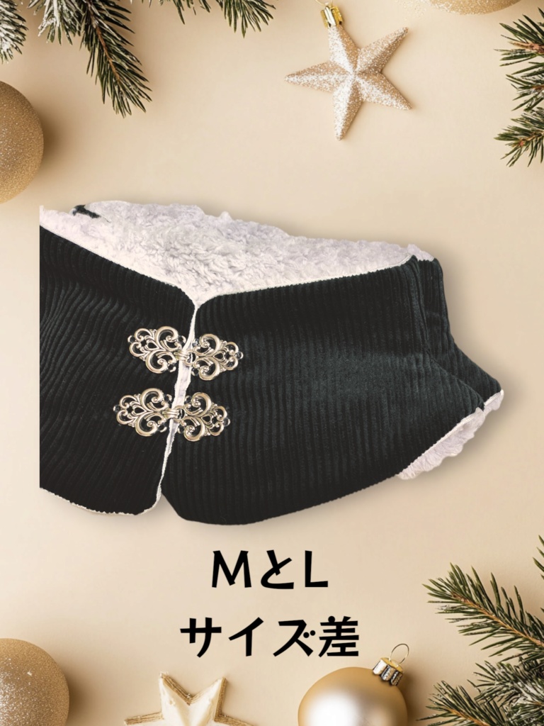 【黒系】チャイナ風のネックウォーマー