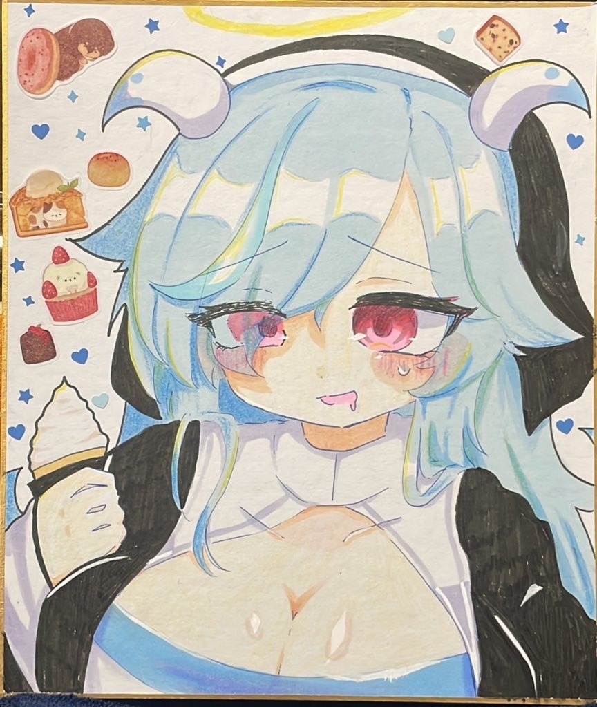 麻雀ファイトガール ダブリエル 色紙