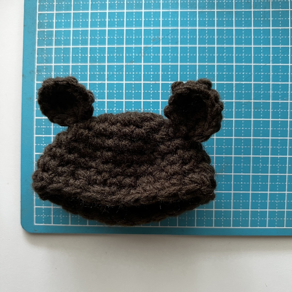 10cmぬい くまのぼうし(ダークブラウン)