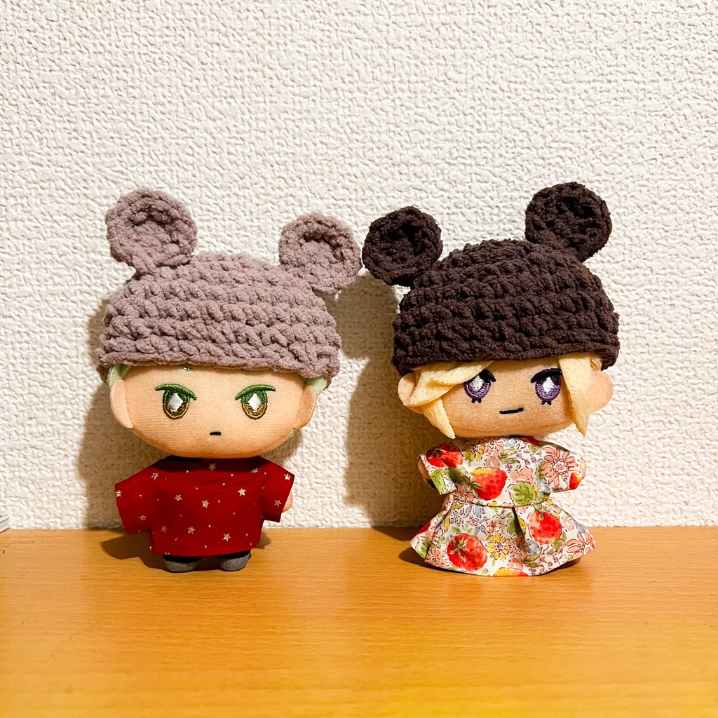 10cmぬい くまのぼうし(もこもこブラウン)