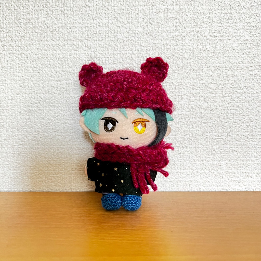 10cmぬい くまのぼうし(ワインレッド)