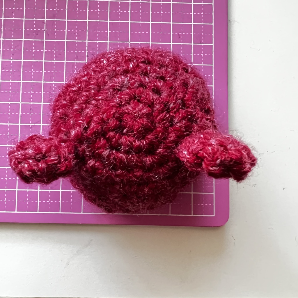 10cmぬい くまのぼうし(ワインレッド)